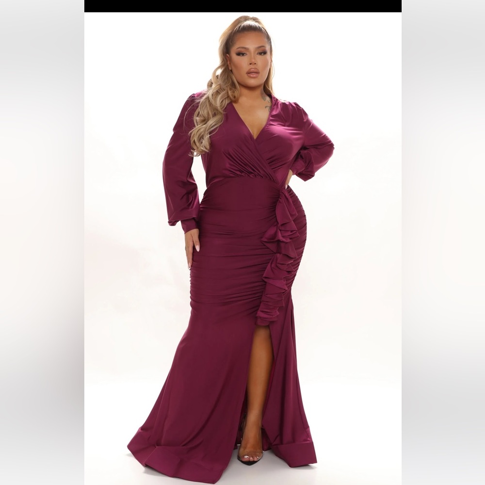 Fashion Nova Wine and Dine Maxi Gown 3x
